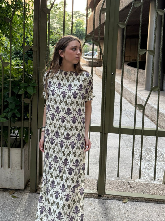 Vestido manga abullonada