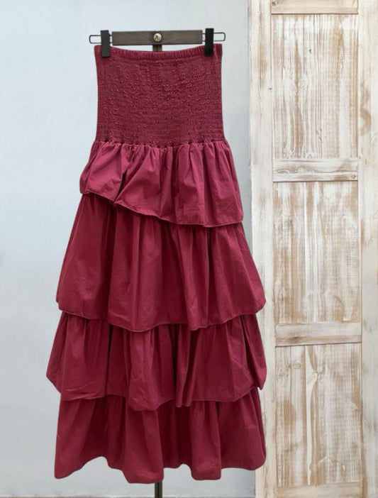 Vestido volantes
